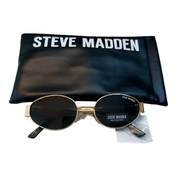 Steve Madden Gold and Black Sunglasses - Picture 2 of 11